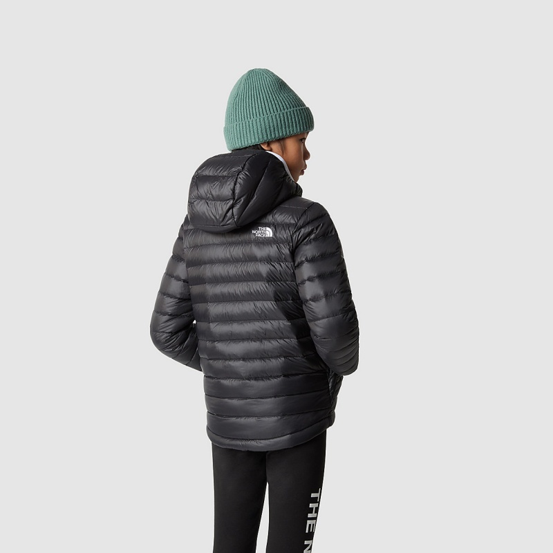 The North Face Aconcagua Hooded Down Jacket Tnf Black - Tnf White | ROITVQ-308