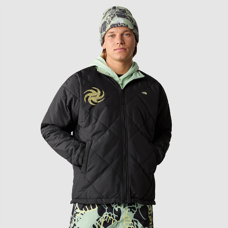 The North Face Afterburner Jacket Tnf Black - Misty Sage | SEKJVX-574