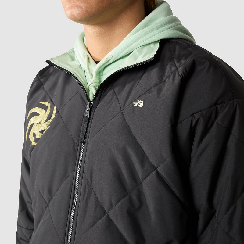 The North Face Afterburner Jacket Tnf Black - Misty Sage | SEKJVX-574