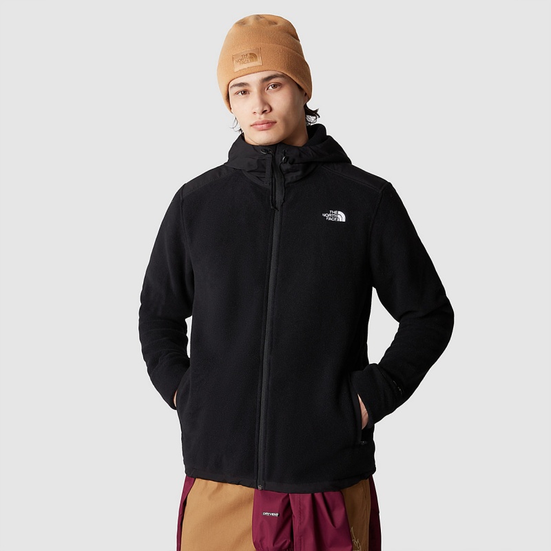 The North Face Alpine Polartec® Fleece 200 Hooded Jacket Tnf Black - Tnf Black | XLGNES-607