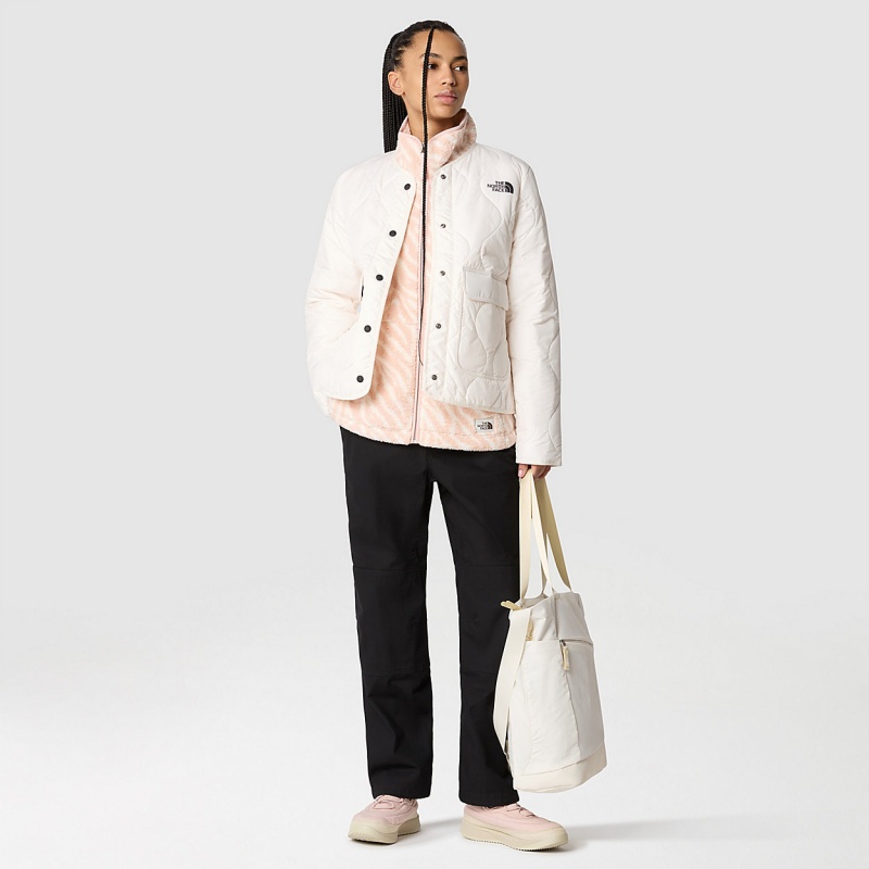 The North Face Ampato Quilted Jacket Gardenia White | NGYSPT-280