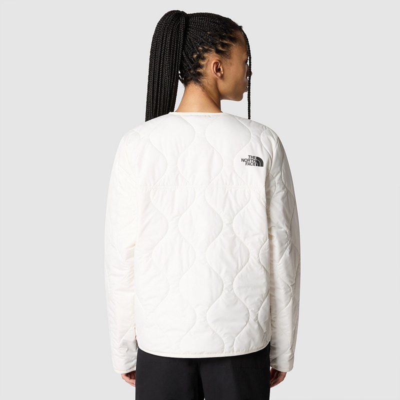 The North Face Ampato Quilted Jacket Gardenia White | NGYSPT-280