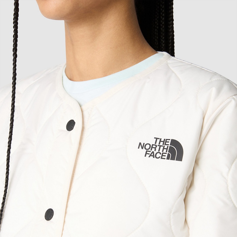 The North Face Ampato Quilted Jacket Gardenia White | NGYSPT-280