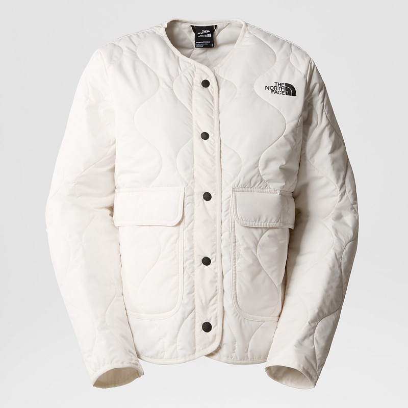 The North Face Ampato Quilted Jacket Gardenia White | NGYSPT-280