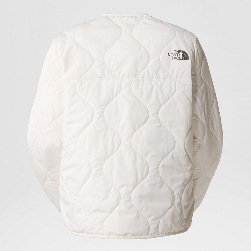 The North Face Ampato Quilted Jacket Gardenia White | NGYSPT-280