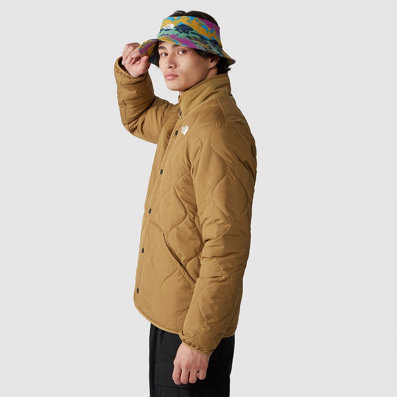 The North Face Ampato Quilted Jacket Utility Brown | ATVPYL-813