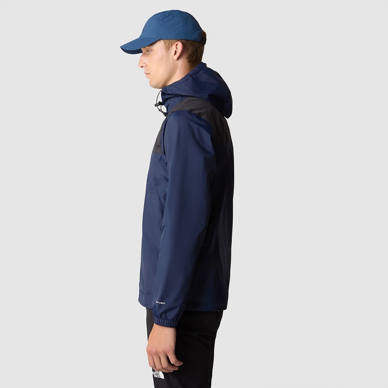 The North Face Antora Jacket Summit Navy - Tnf Black | FKYBCJ-359