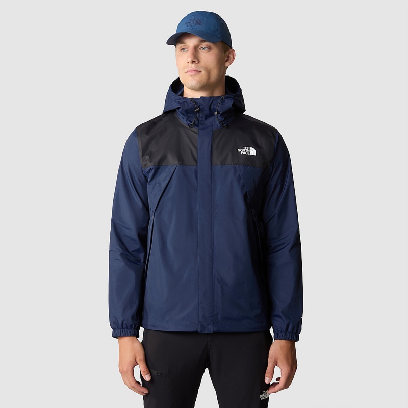 The North Face Antora Jacket Summit Navy - Tnf Black | FKYBCJ-359