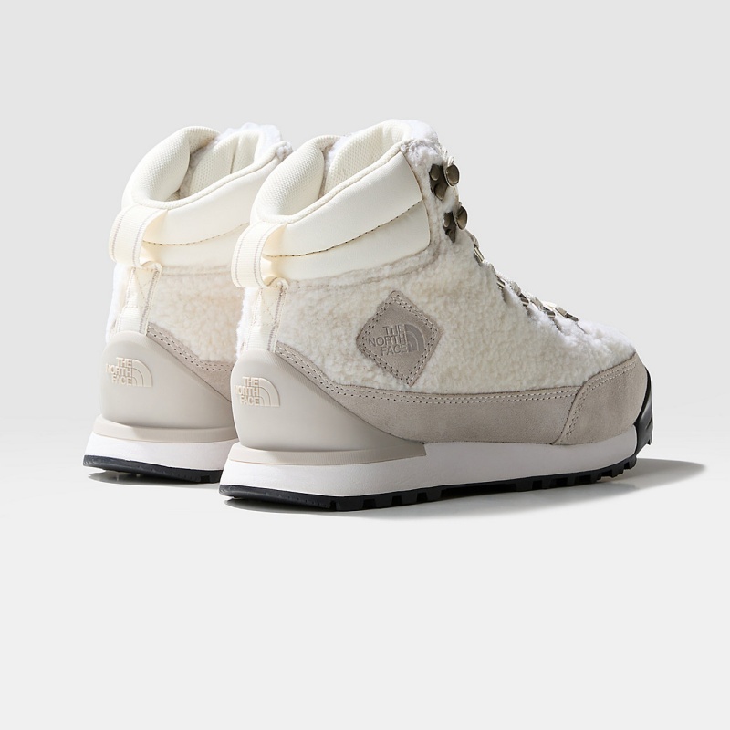 The North Face Back-To-Berkeley IV High-Pile Lifestyle Boots Gardenia White/Silver Grey | XYUCFN-635