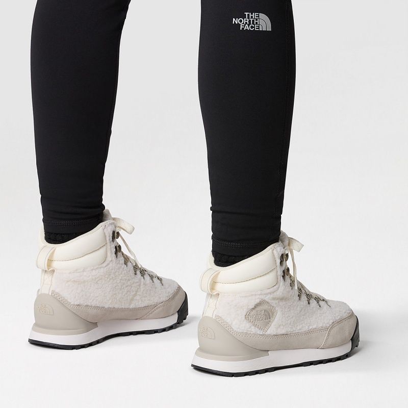 The North Face Back-To-Berkeley IV High-Pile Lifestyle Boots Gardenia White/Silver Grey | XYUCFN-635