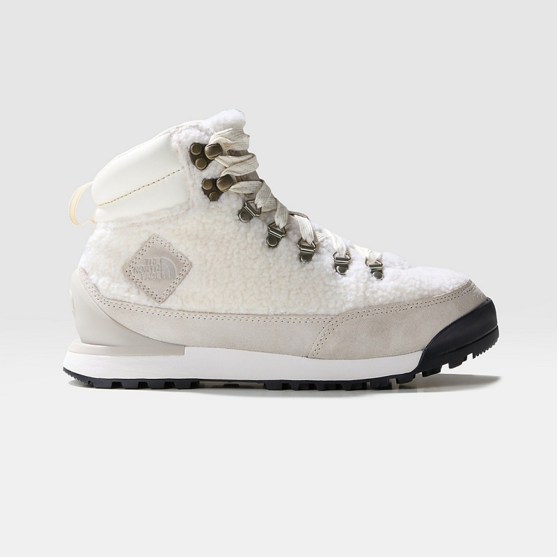 The North Face Back-To-Berkeley IV High-Pile Lifestyle Boots Gardenia White/Silver Grey | XYUCFN-635