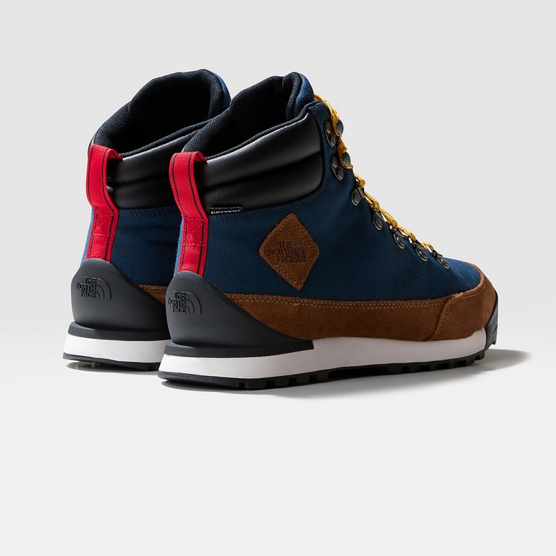 The North Face Back-To-Berkeley IV Textile Lifestyle Boots Shady Blue/Monks Robe Brown | QPOREI-209