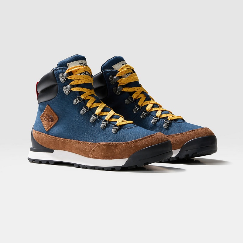 The North Face Back-To-Berkeley IV Textile Lifestyle Boots Shady Blue/Monks Robe Brown | QPOREI-209