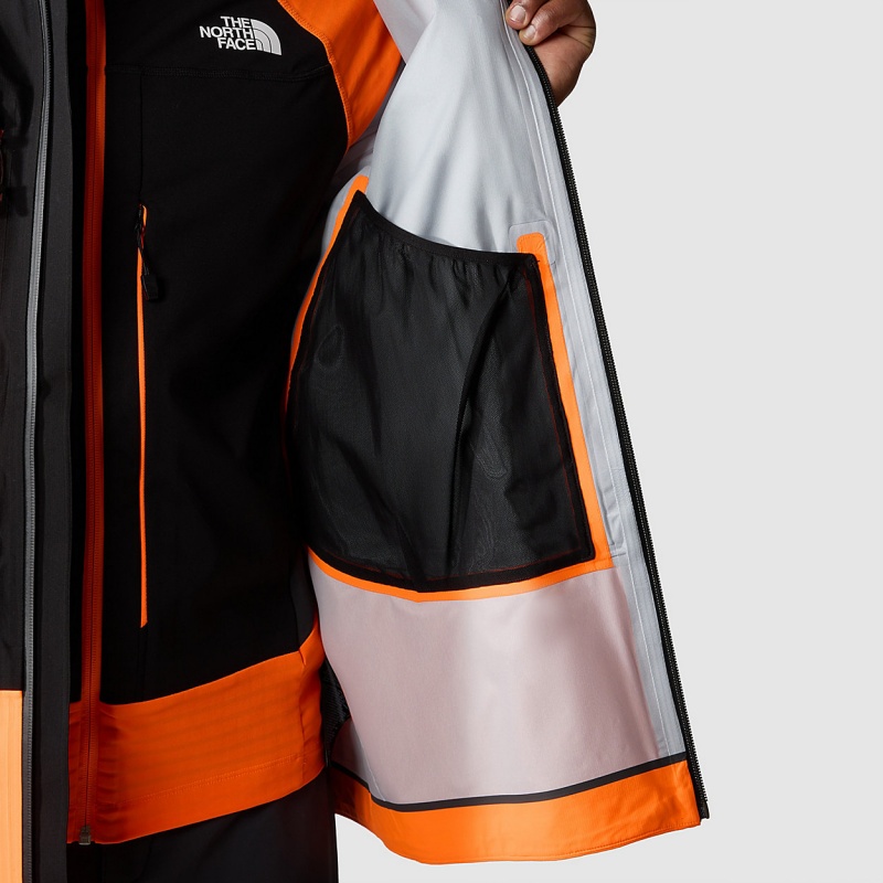 The North Face Balmenhorn FUTURELIGHT™ Shell Jacket Tnf Black - Shocking Orange | FXCKRO-894