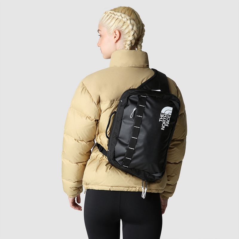 The North Face Base Camp Voyager Sling Backpack Tnf Black - Tnf White | LSOZXM-129