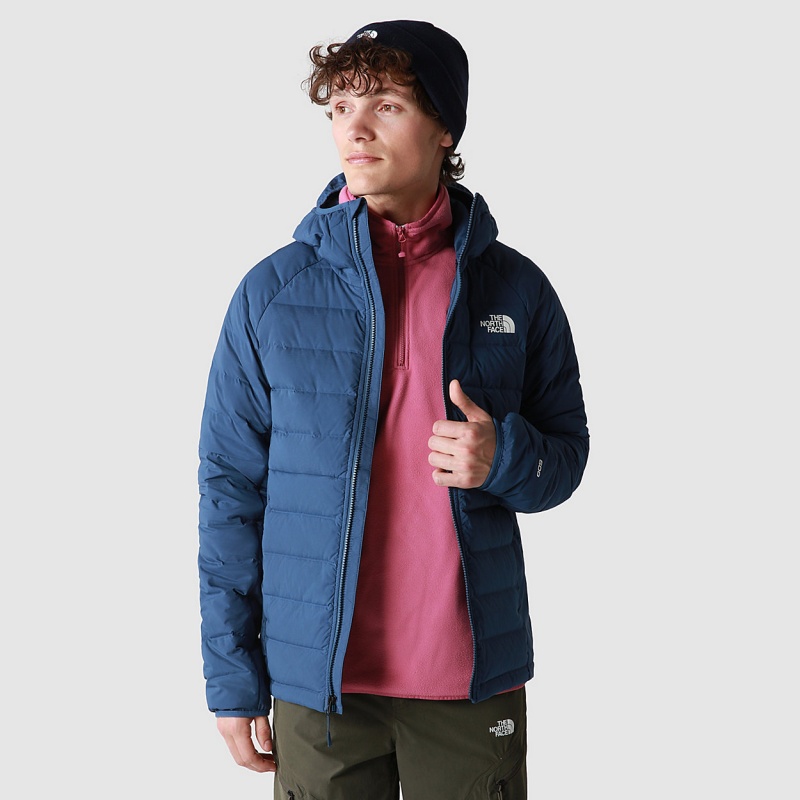 The North Face Belleview Stretch Down Jacket Shady Blue | PBUKTG-156