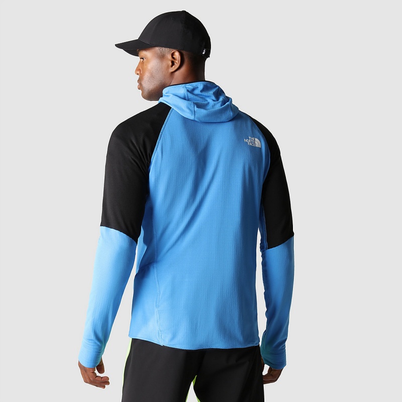 The North Face Bolt Polartec® Hooded Jacket Super Sonic Blue - Tnf Black | UQKOLG-201