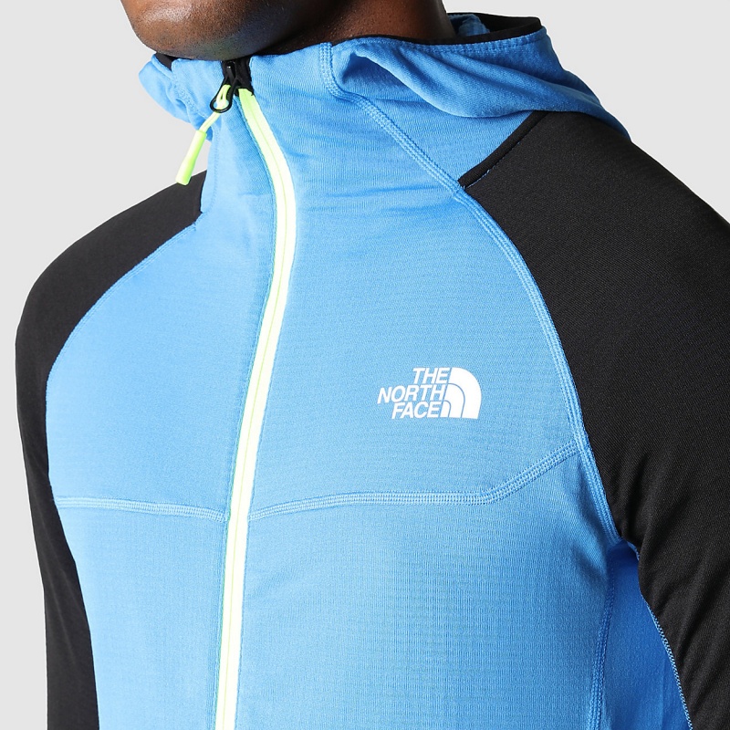 The North Face Bolt Polartec® Hooded Jacket Super Sonic Blue - Tnf Black | UQKOLG-201