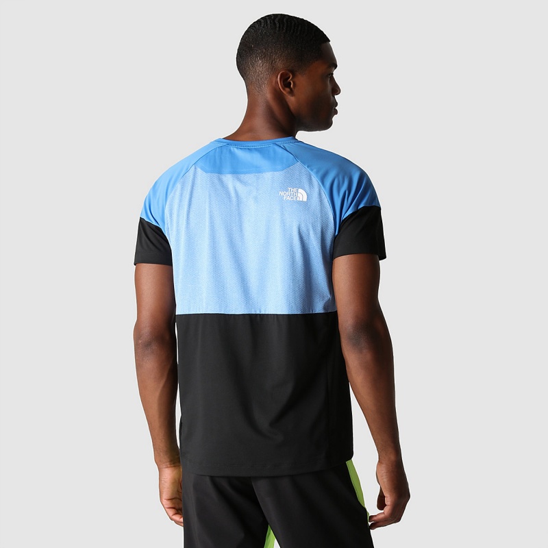 The North Face Bolt Tech T-Shirt Super Sonic Blue - Tnf Black | WAJETX-643