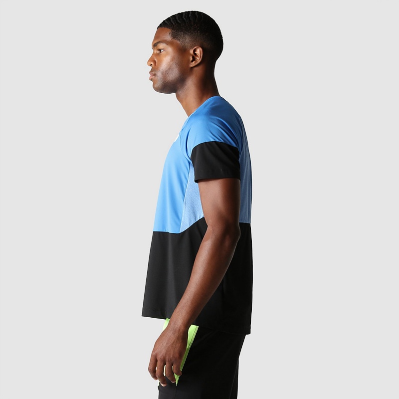 The North Face Bolt Tech T-Shirt Super Sonic Blue - Tnf Black | WAJETX-643