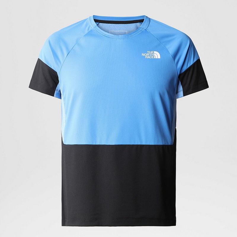 The North Face Bolt Tech T-Shirt Super Sonic Blue - Tnf Black | WAJETX-643