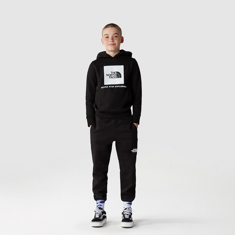 The North Face Box Pullover Hoodie Tnf Black | LWFBJV-152