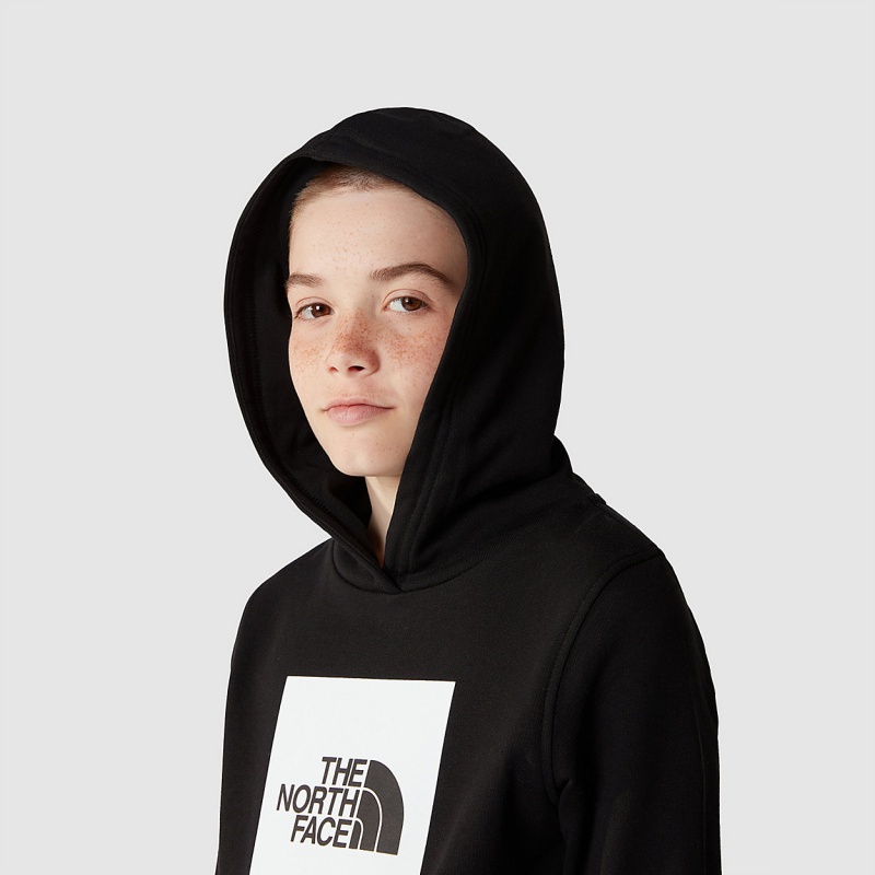 The North Face Box Pullover Hoodie Tnf Black | LWFBJV-152