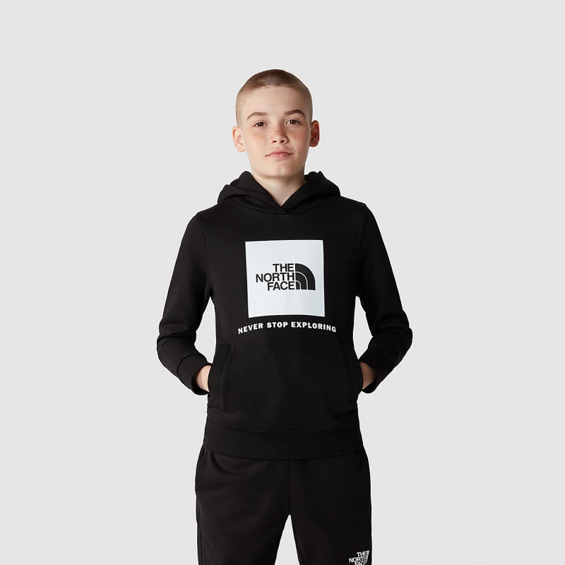 The North Face Box Pullover Hoodie Tnf Black | LWFBJV-152