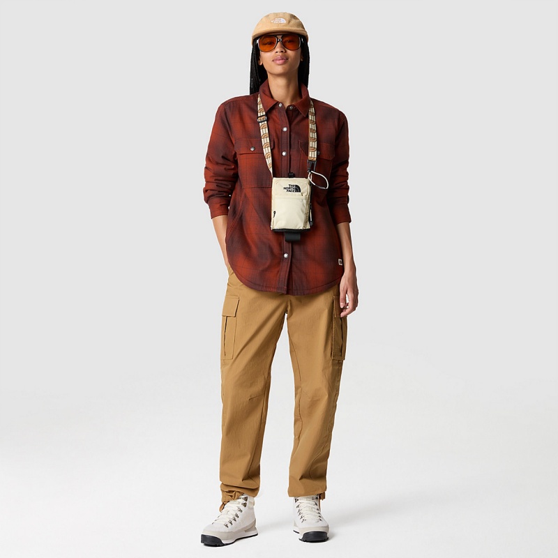 The North Face Campshire Shirt Brandy Brown Medium Horizon Plaid | DXOZBK-982