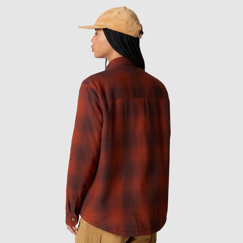 The North Face Campshire Shirt Brandy Brown Medium Horizon Plaid | DXOZBK-982