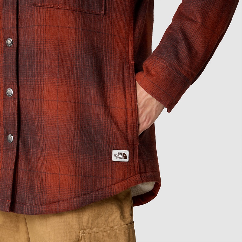 The North Face Campshire Shirt Brandy Brown Medium Horizon Plaid | DXOZBK-982