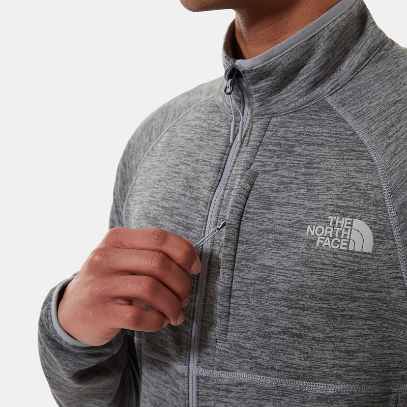 The North Face Canyonlands Full-Zip Fleece Jacket Tnf Medium Grey Heather | UDWBHC-041