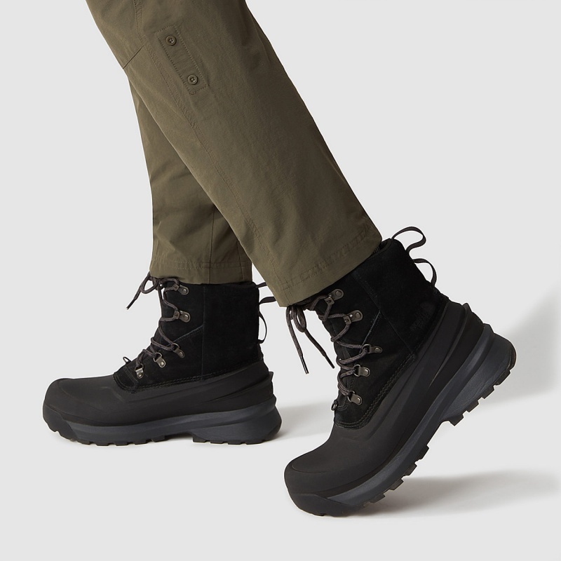 The North Face Chilkat V Lace Waterproof Hiking Boots Tnf Black - Asphalt Grey | JKQBSH-872