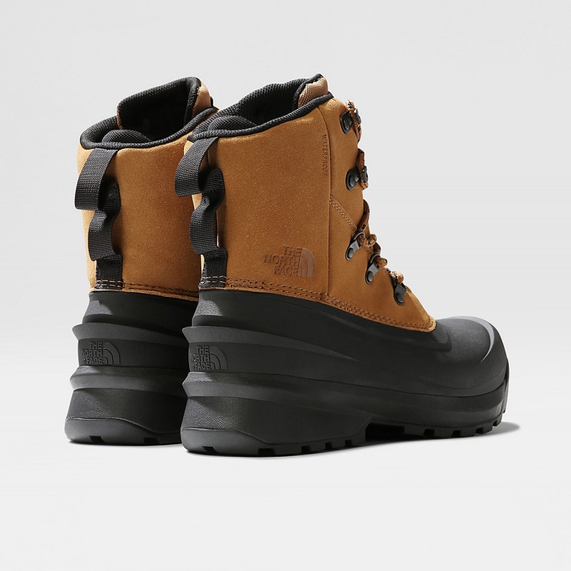 The North Face Chilkat V Lace Waterproof Hiking Boots Utility Brown/Tnf Black | ESWQVR-734