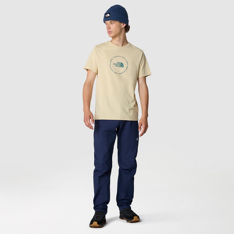 The North Face Circle Logo T-Shirt Gravel | LOFAYE-654