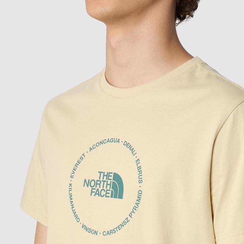 The North Face Circle Logo T-Shirt Gravel | LOFAYE-654