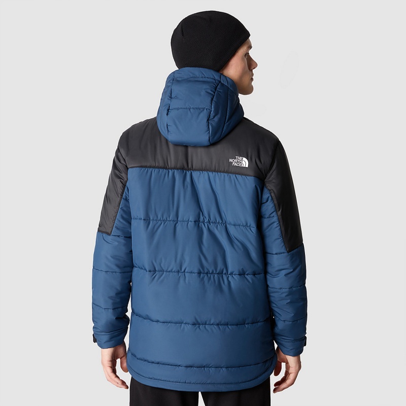 The North Face Circular Synthetic Hooded Jacket Tnf Black - Shady Blue | TPAOEY-139