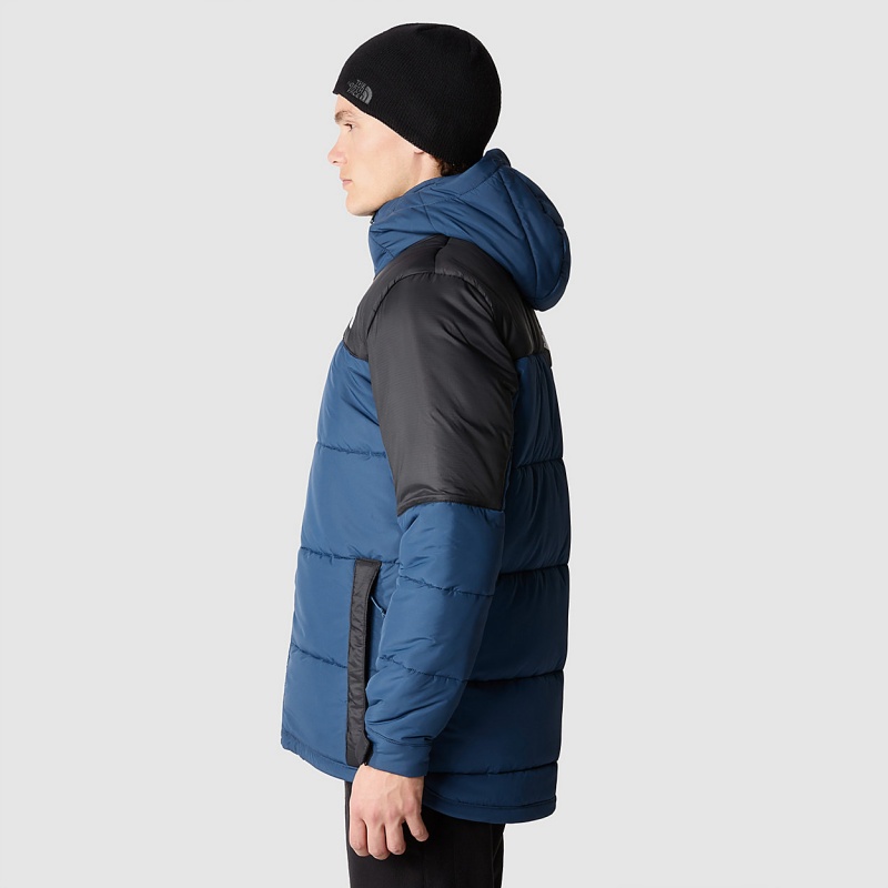 The North Face Circular Synthetic Hooded Jacket Tnf Black - Shady Blue | TPAOEY-139