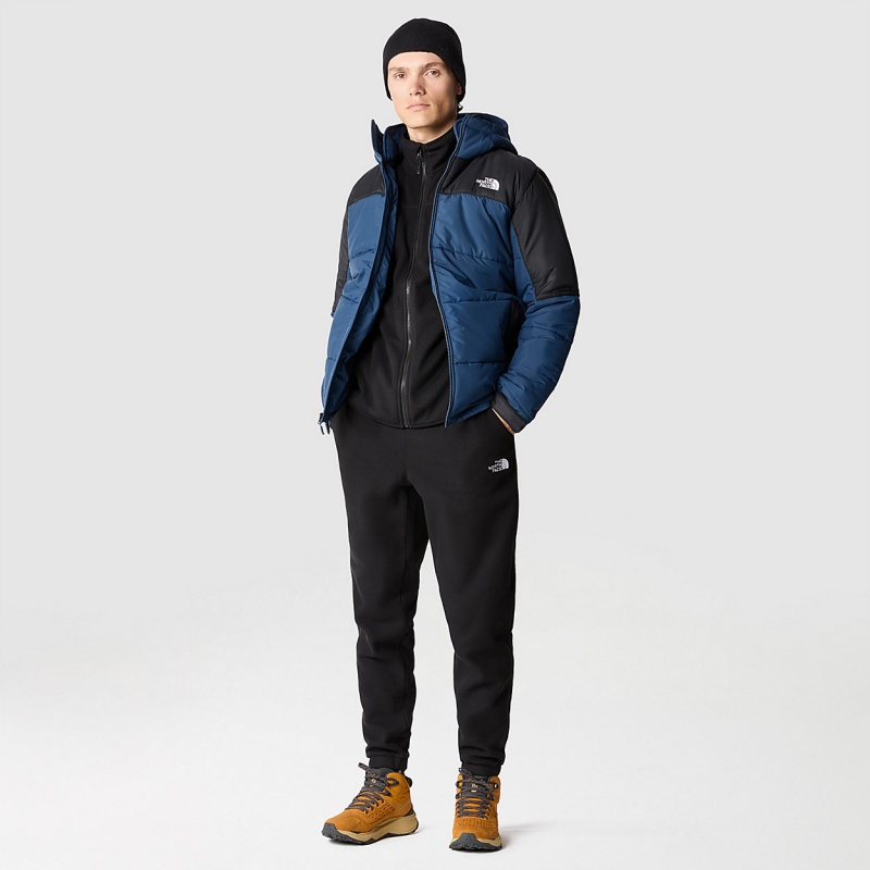 The North Face Circular Synthetic Hooded Jacket Tnf Black - Shady Blue | TPAOEY-139