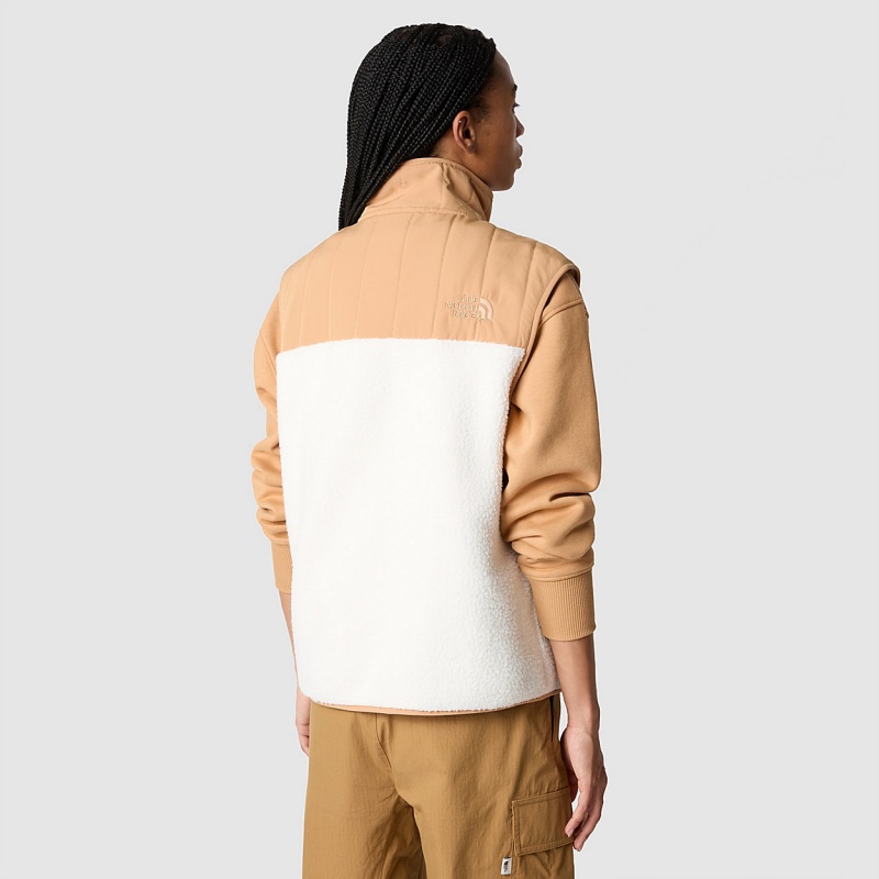 The North Face Cragmont Fleece Gilet Gardenia White - Almond Butter | BSRMJK-975