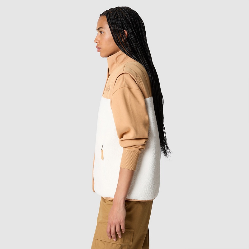 The North Face Cragmont Fleece Gilet Gardenia White - Almond Butter | BSRMJK-975