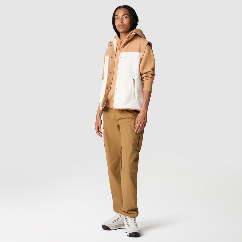 The North Face Cragmont Fleece Gilet Gardenia White - Almond Butter | BSRMJK-975