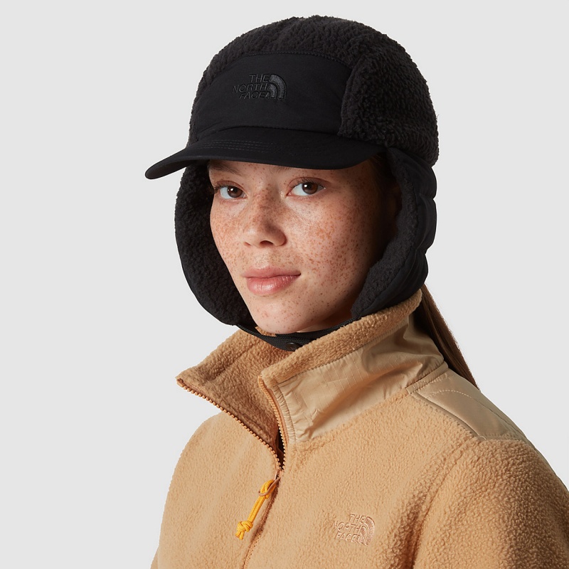 The North Face Cragmont Fleece Trapper Hat Tnf Black - Tnf Black | QVEPJX-249