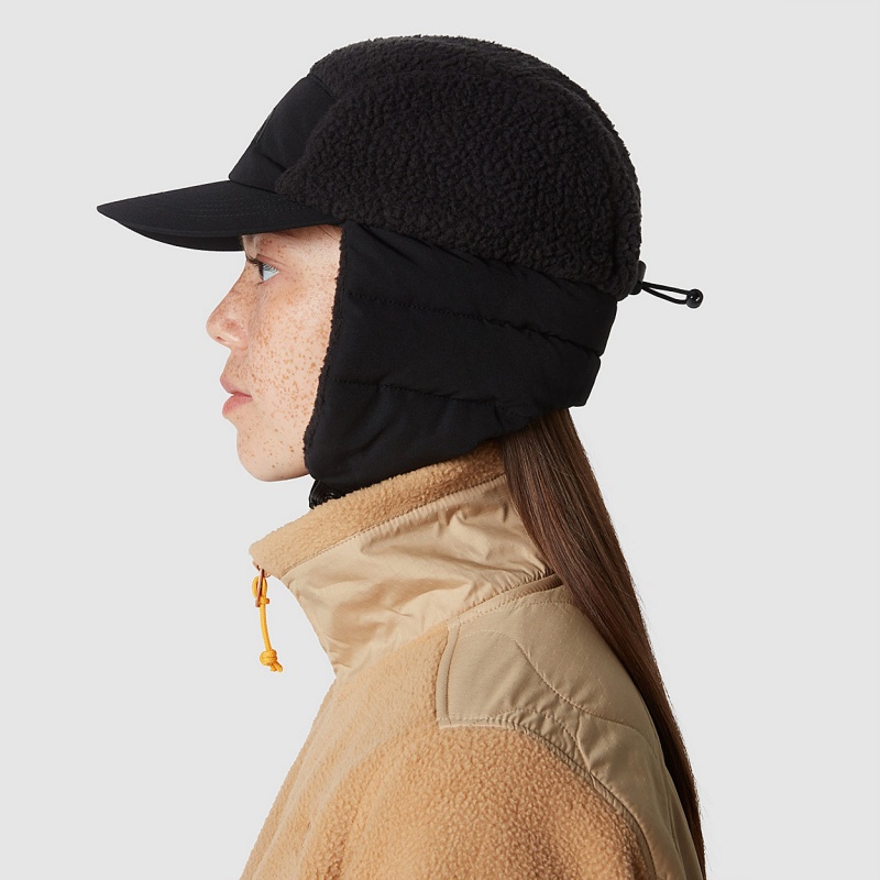 The North Face Cragmont Fleece Trapper Hat Tnf Black - Tnf Black | QVEPJX-249