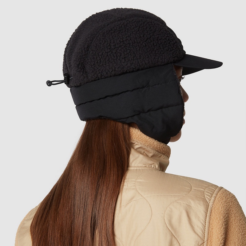 The North Face Cragmont Fleece Trapper Hat Tnf Black - Tnf Black | QVEPJX-249