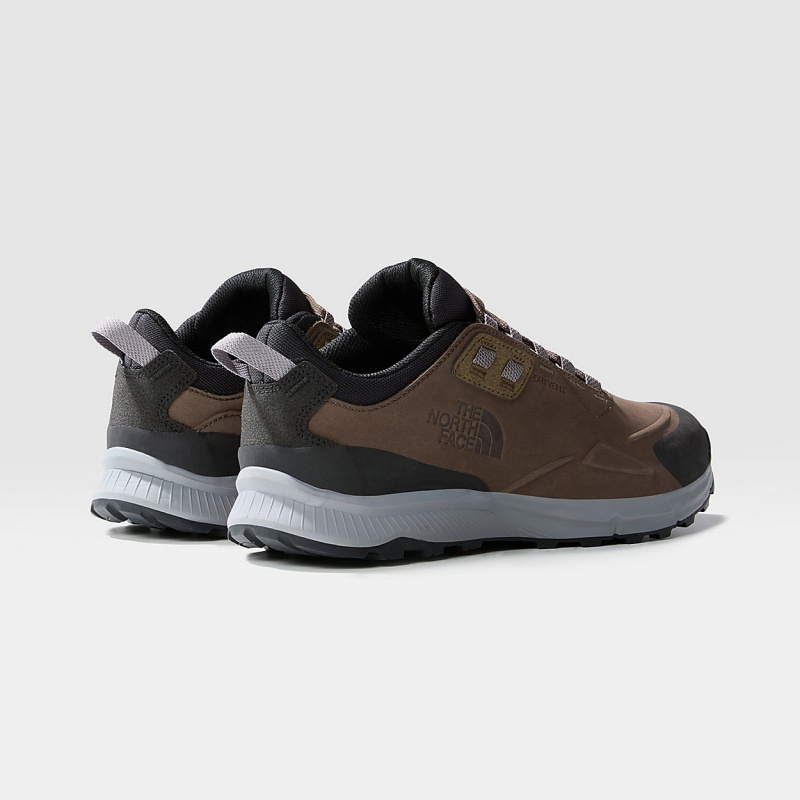 The North Face Cragstone Leather Waterproof Hiking Shoes Bipartisan Brown/Meld Grey | XCRHQO-238