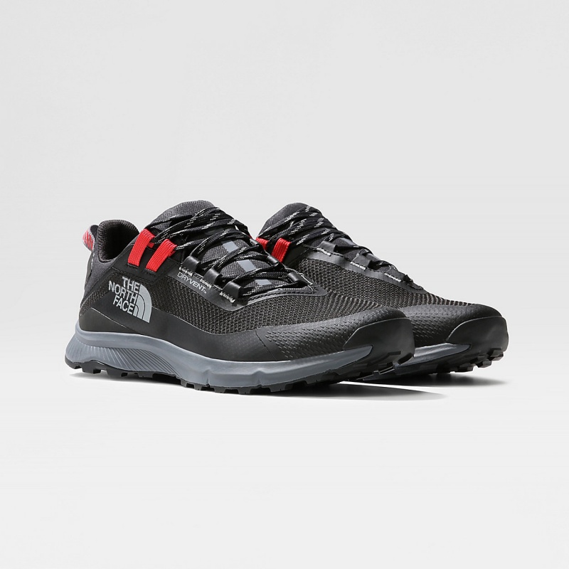 The North Face Cragstone Waterproof Hiking Shoes Tnf Black - Vanadis Grey | AQMSDT-143