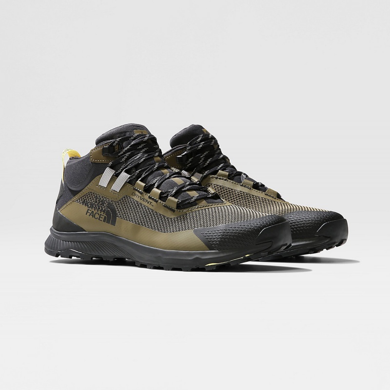 The North Face Cragstone Waterproof Mid Hiking Boots Military Olive/Tnf Black | CRQSOM-503