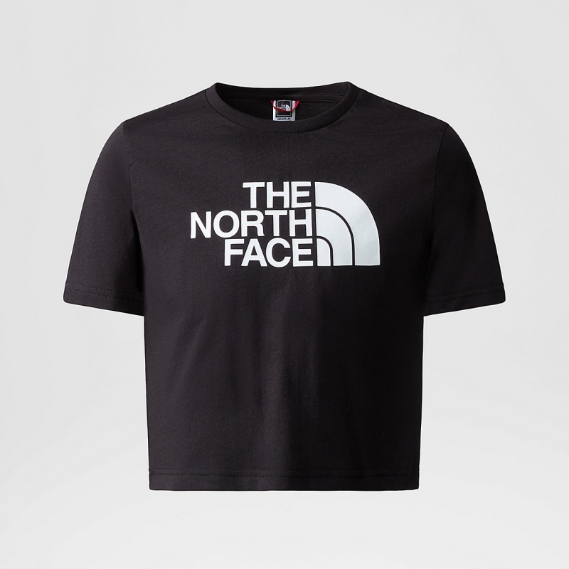 The North Face Cropped Easy T-Shirt Tnf Black | LGTCHZ-439