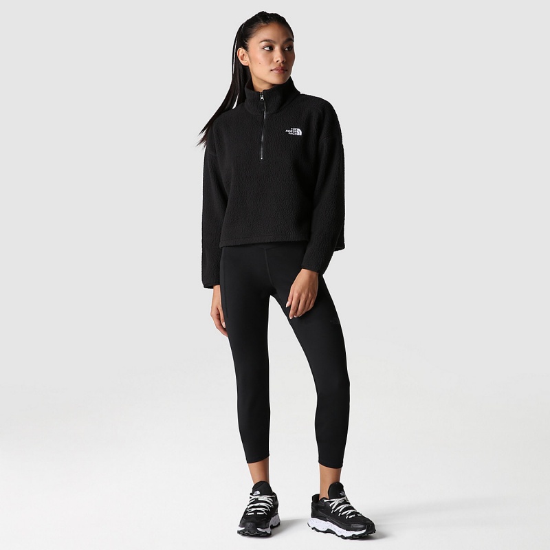 The North Face Cropped High Pile Fleece Tnf Black | ILPCVR-971